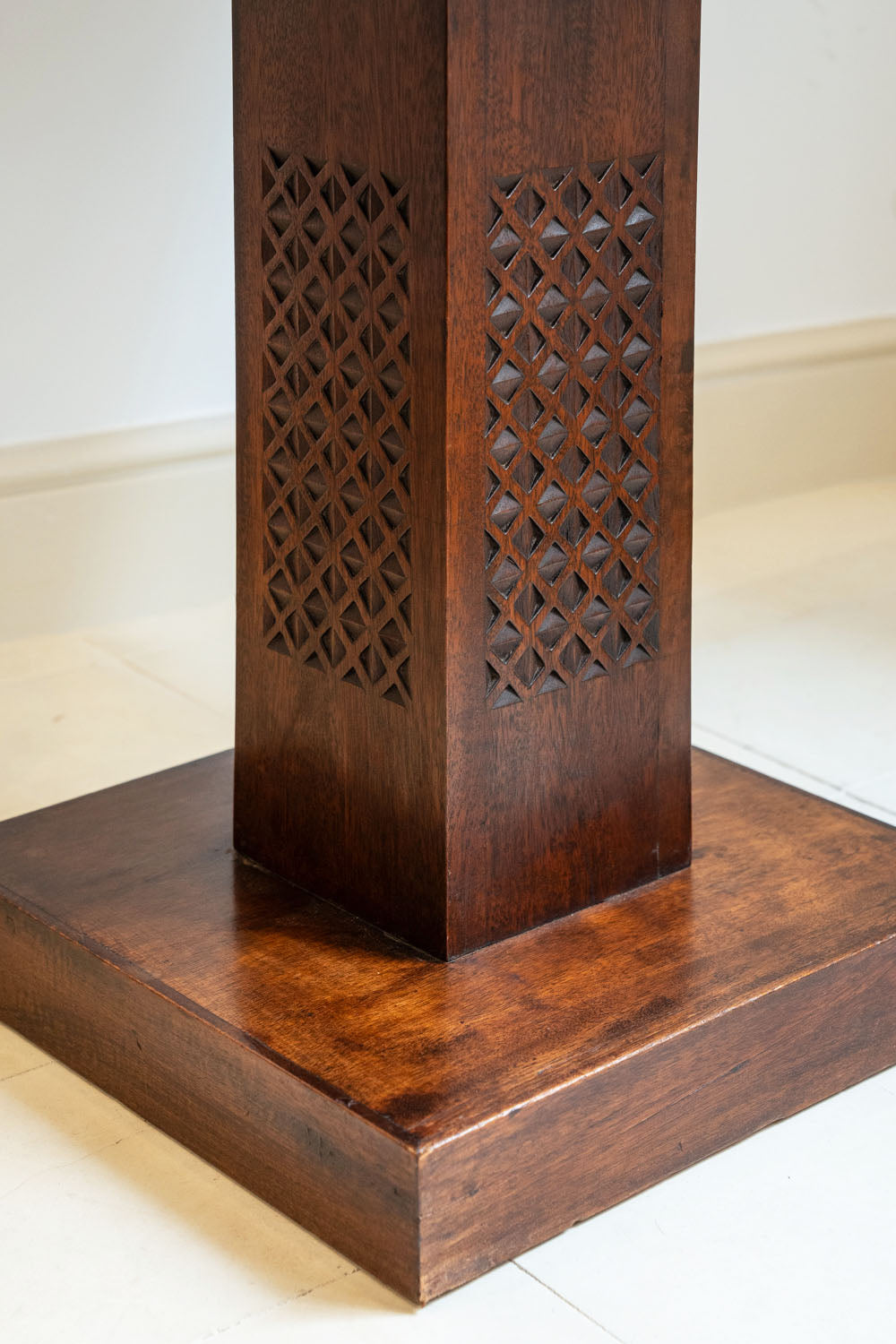 Art Deco side table with square top