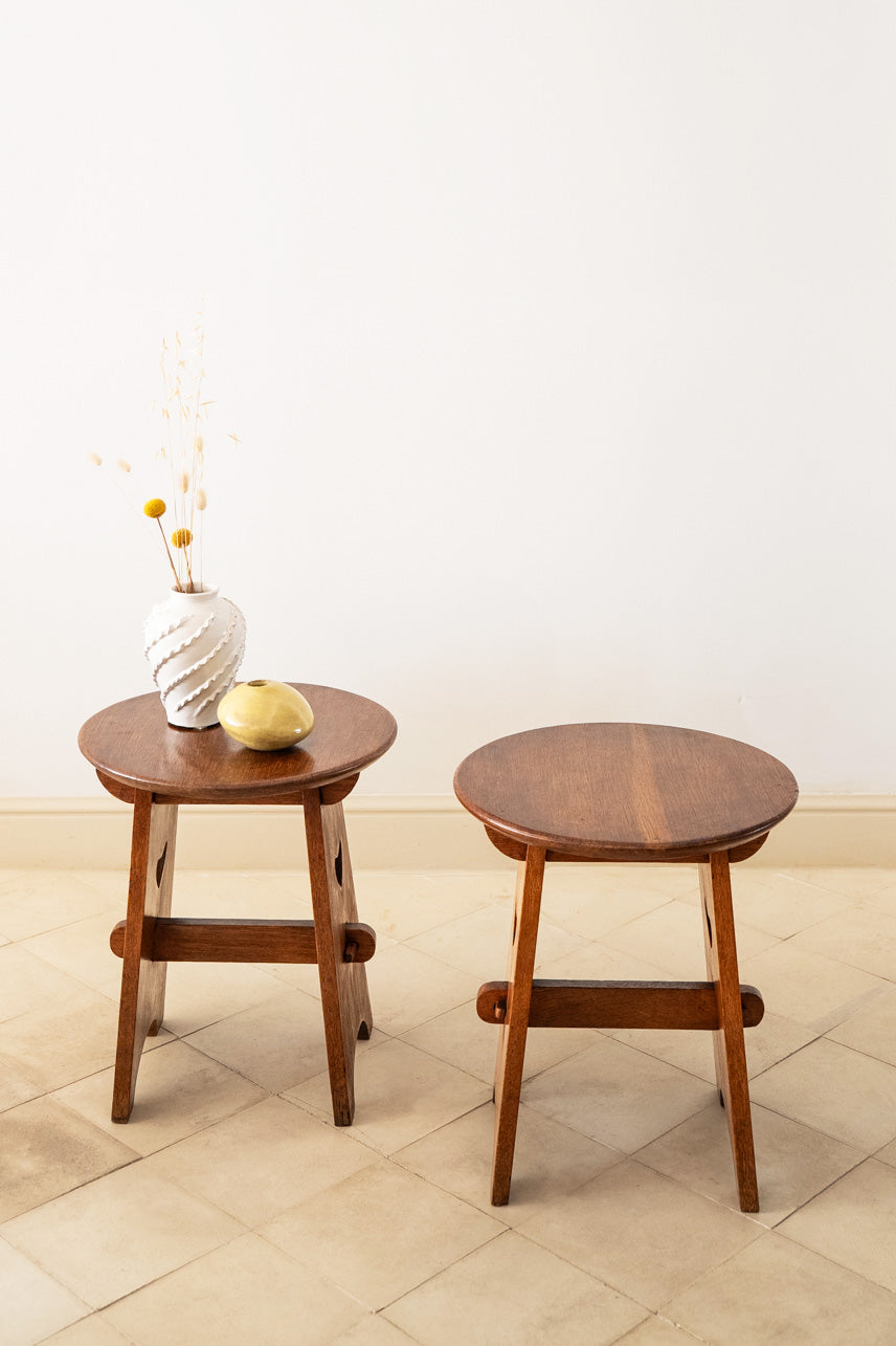 Pair of Arts and Crafts side tables