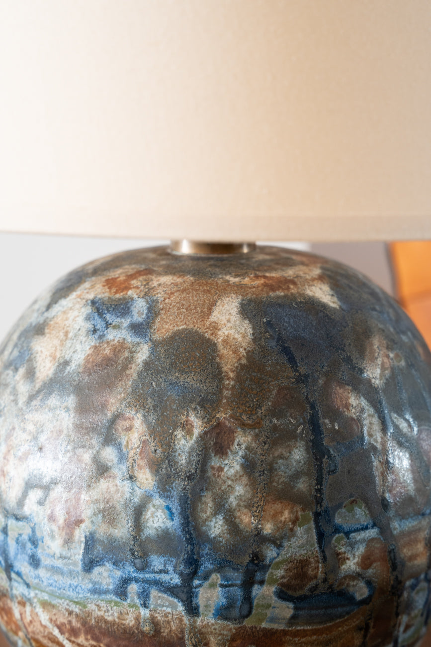 Lampe boule en céramique