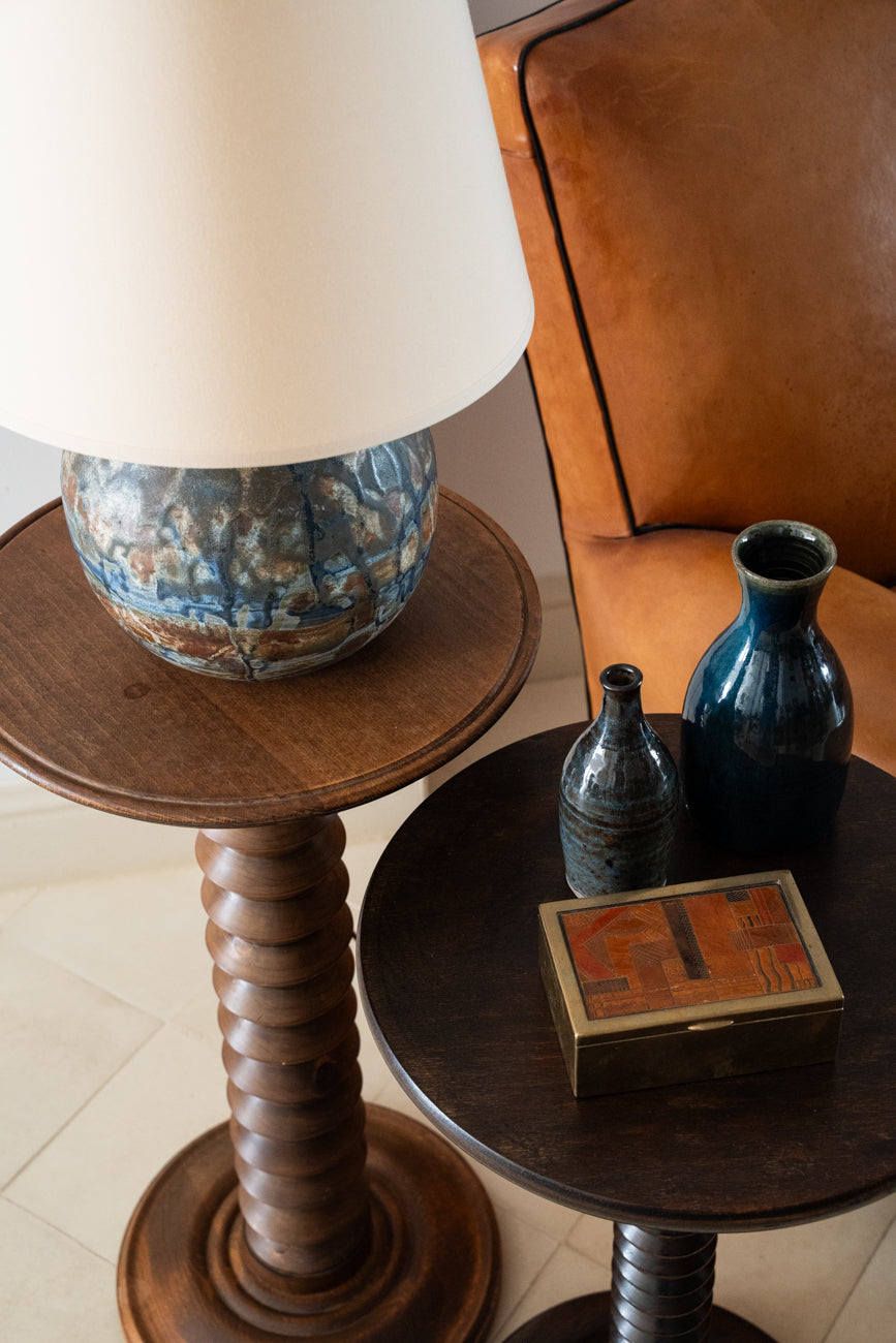 Ball-shape ceramic table lamp