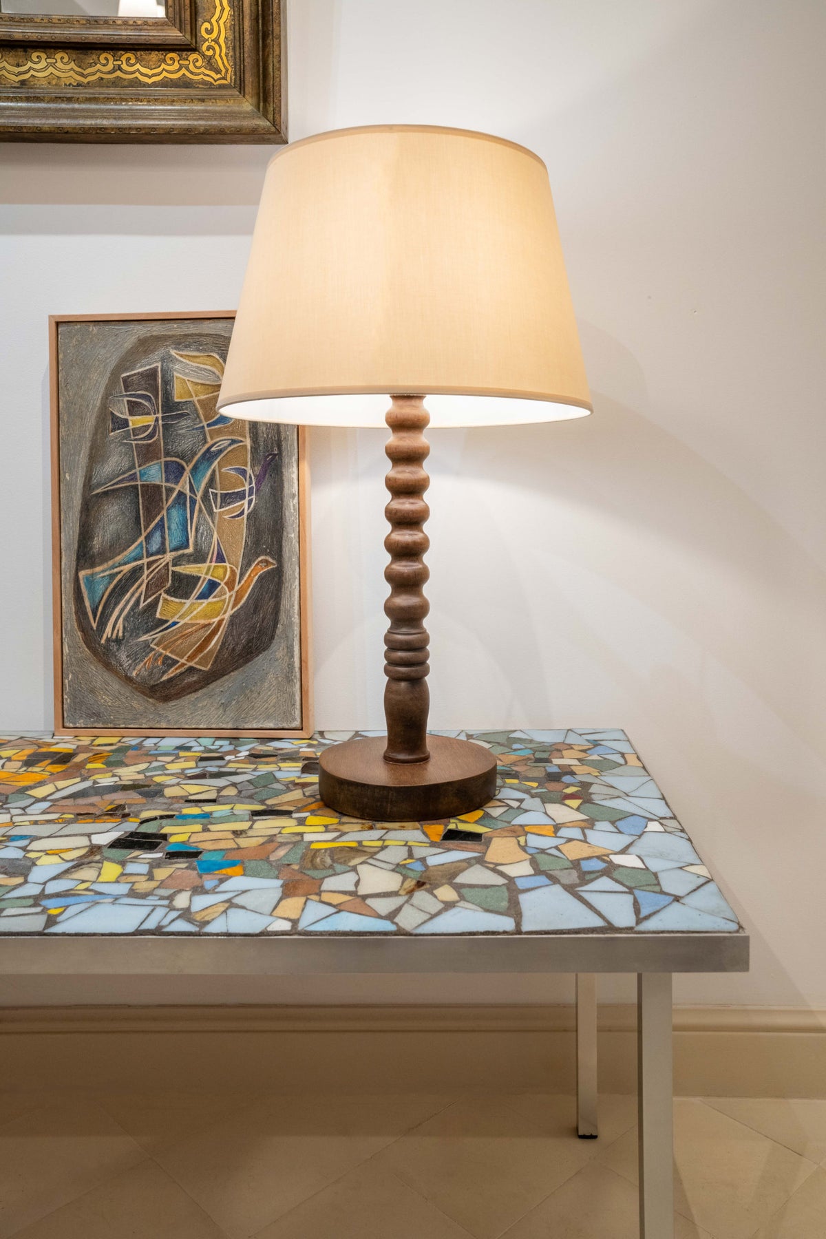 Lampe en bois