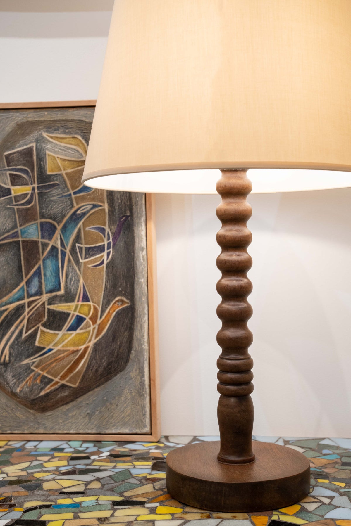 Lampe en bois