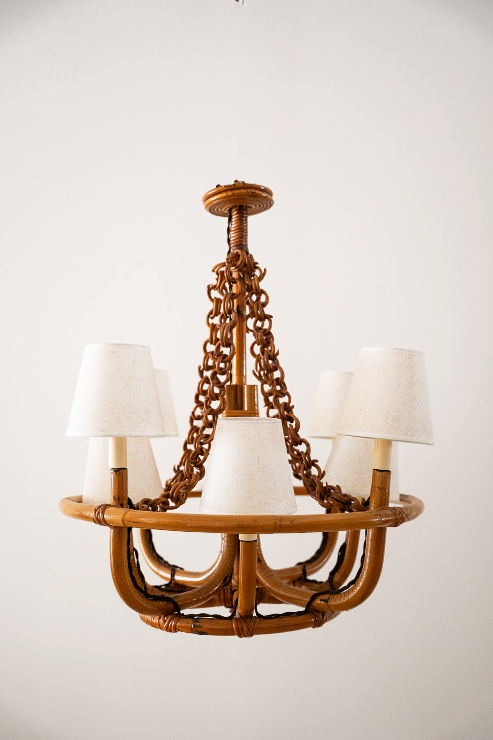 Bamboo ceiling light