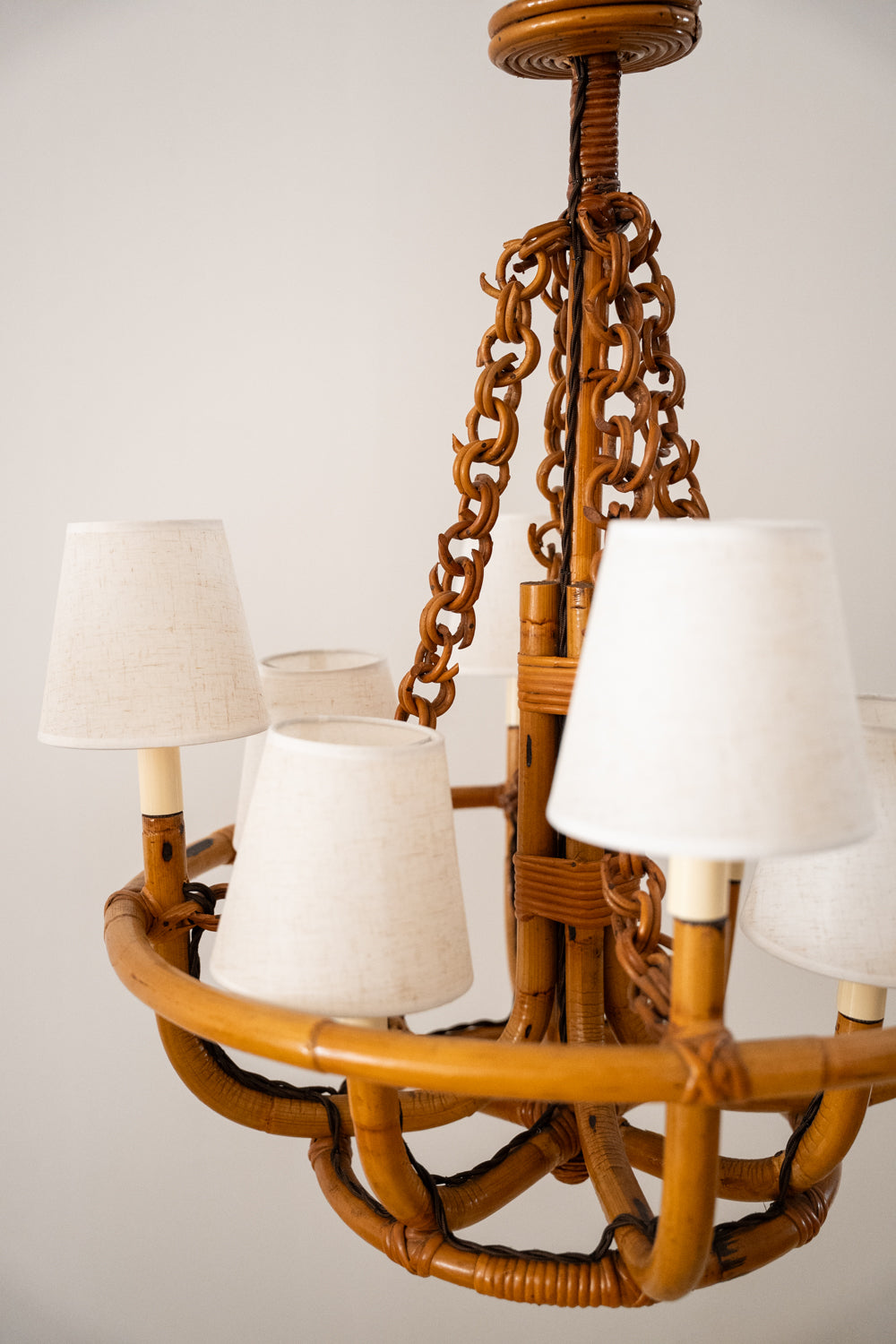 Bamboo ceiling light