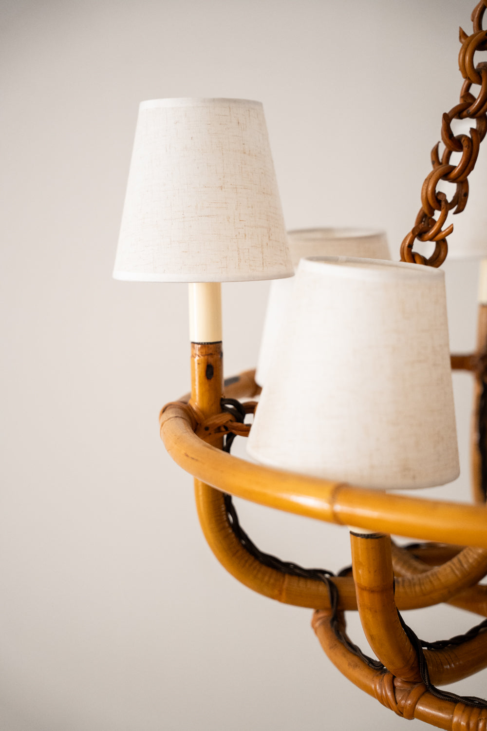 Bamboo ceiling light