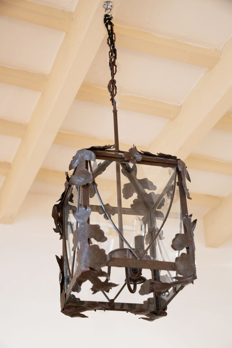 Wrought iron lantern
