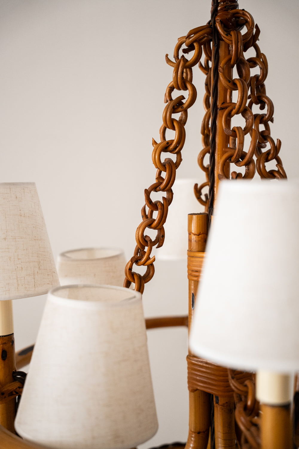 Bamboo ceiling light