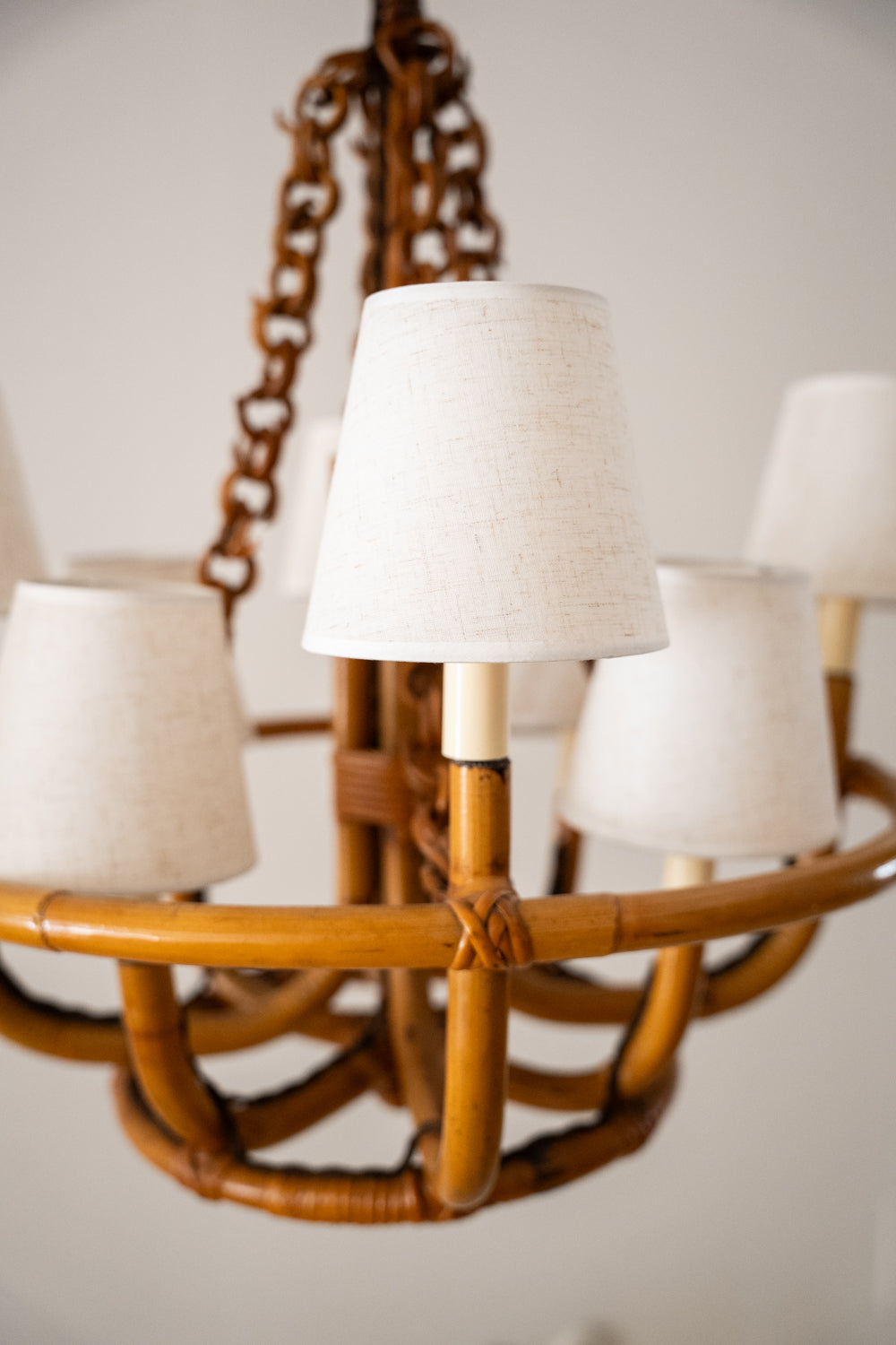 Bamboo ceiling light