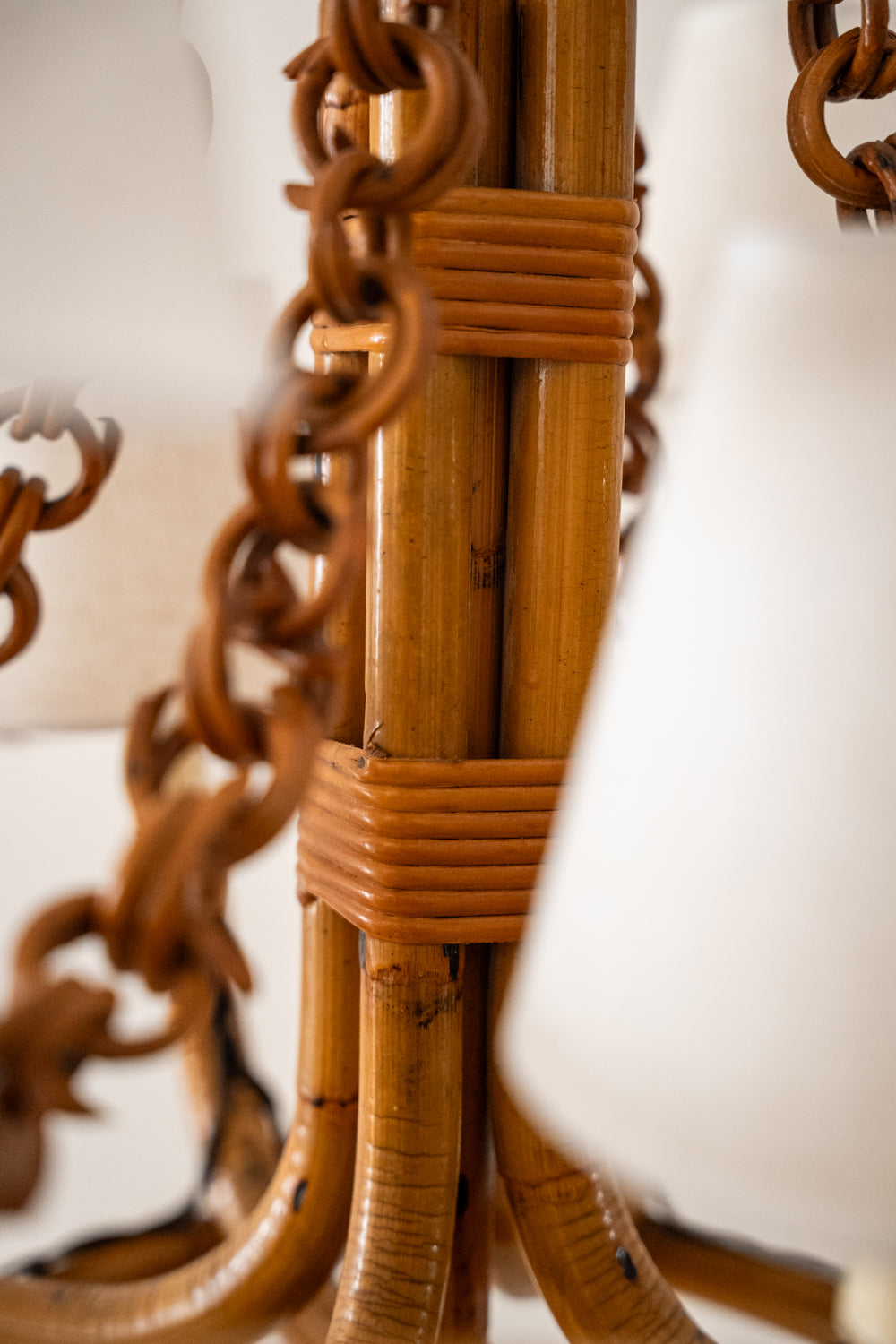 Bamboo ceiling light