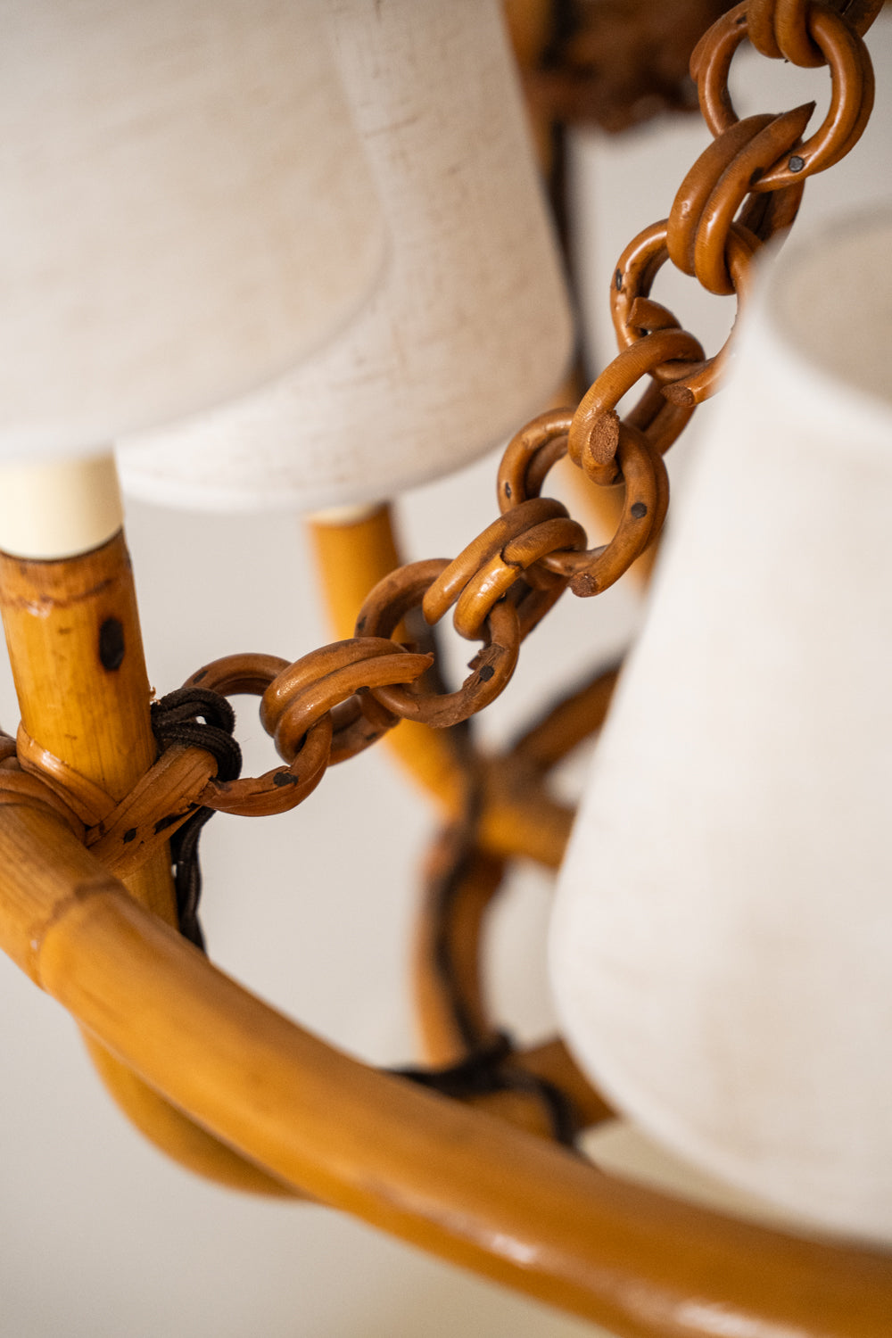 Bamboo ceiling light