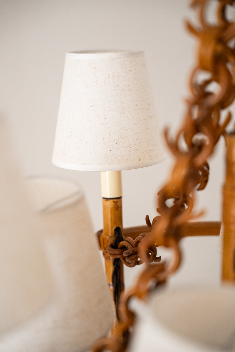 Bamboo ceiling light