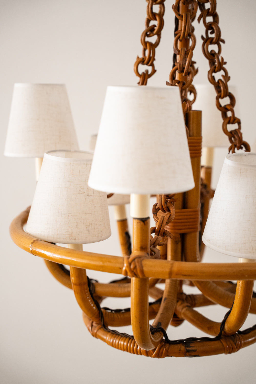 Bamboo ceiling light