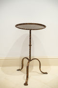 Gilded wrought iron Martini side table