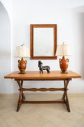 Paire de lampes en terre cuite