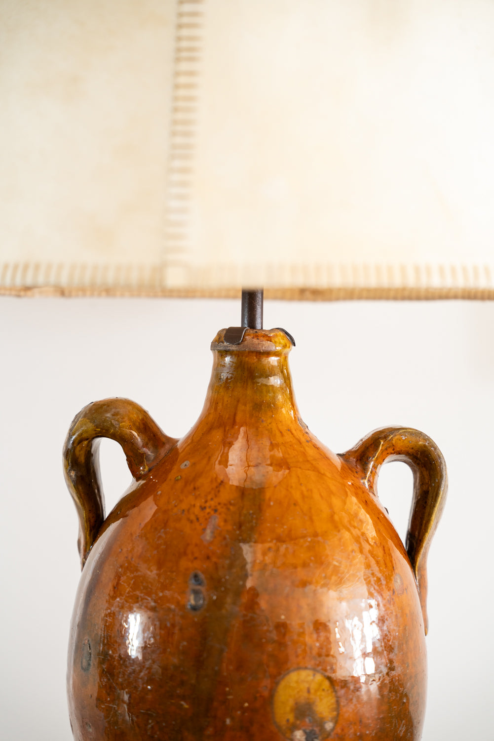 Paire de lampes en terre cuite