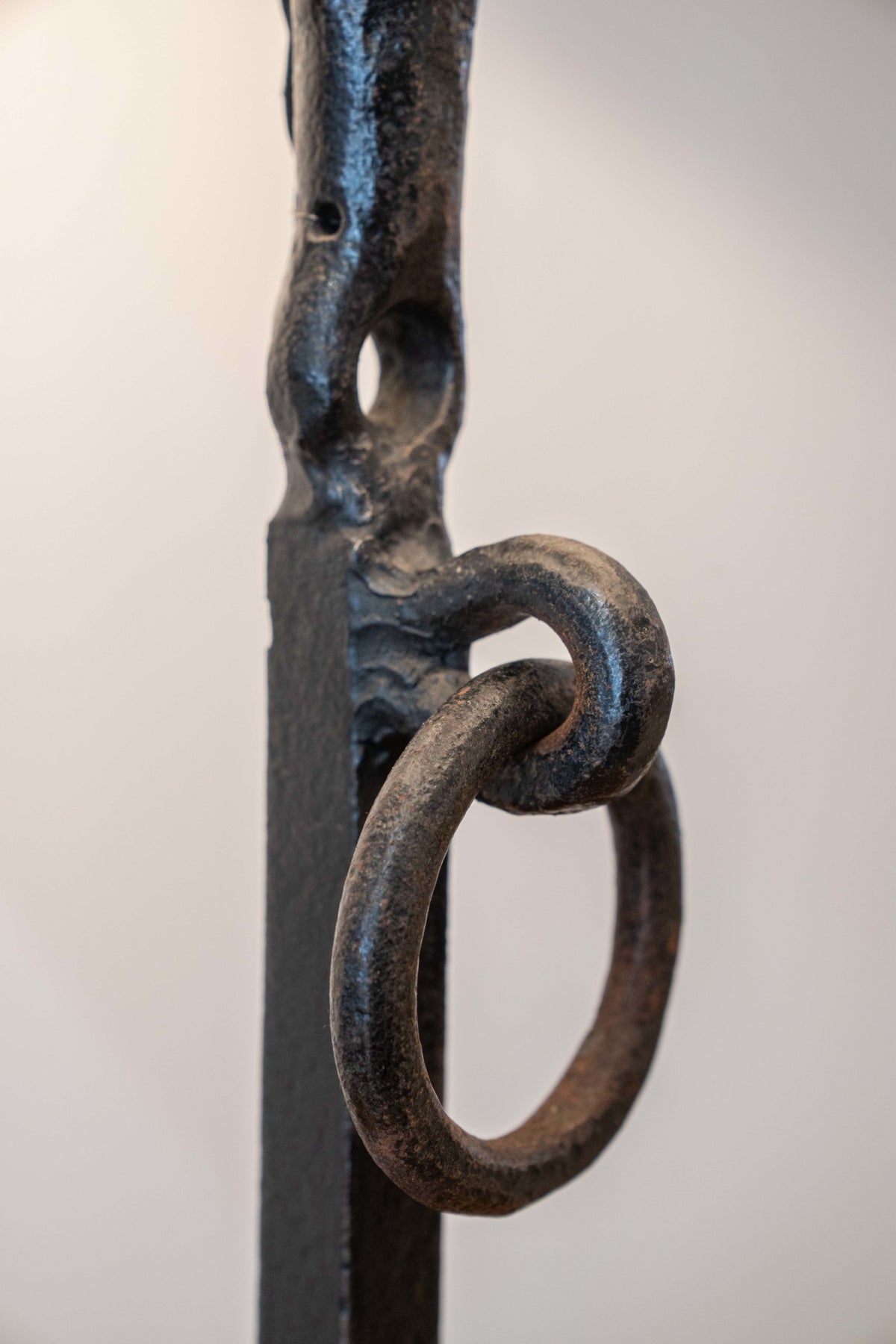 Tall wrought iron table lamp