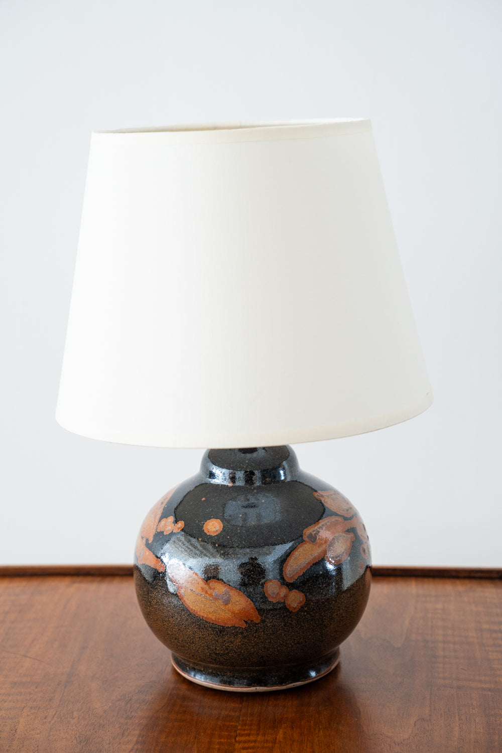 Glazed ceramic table lamp