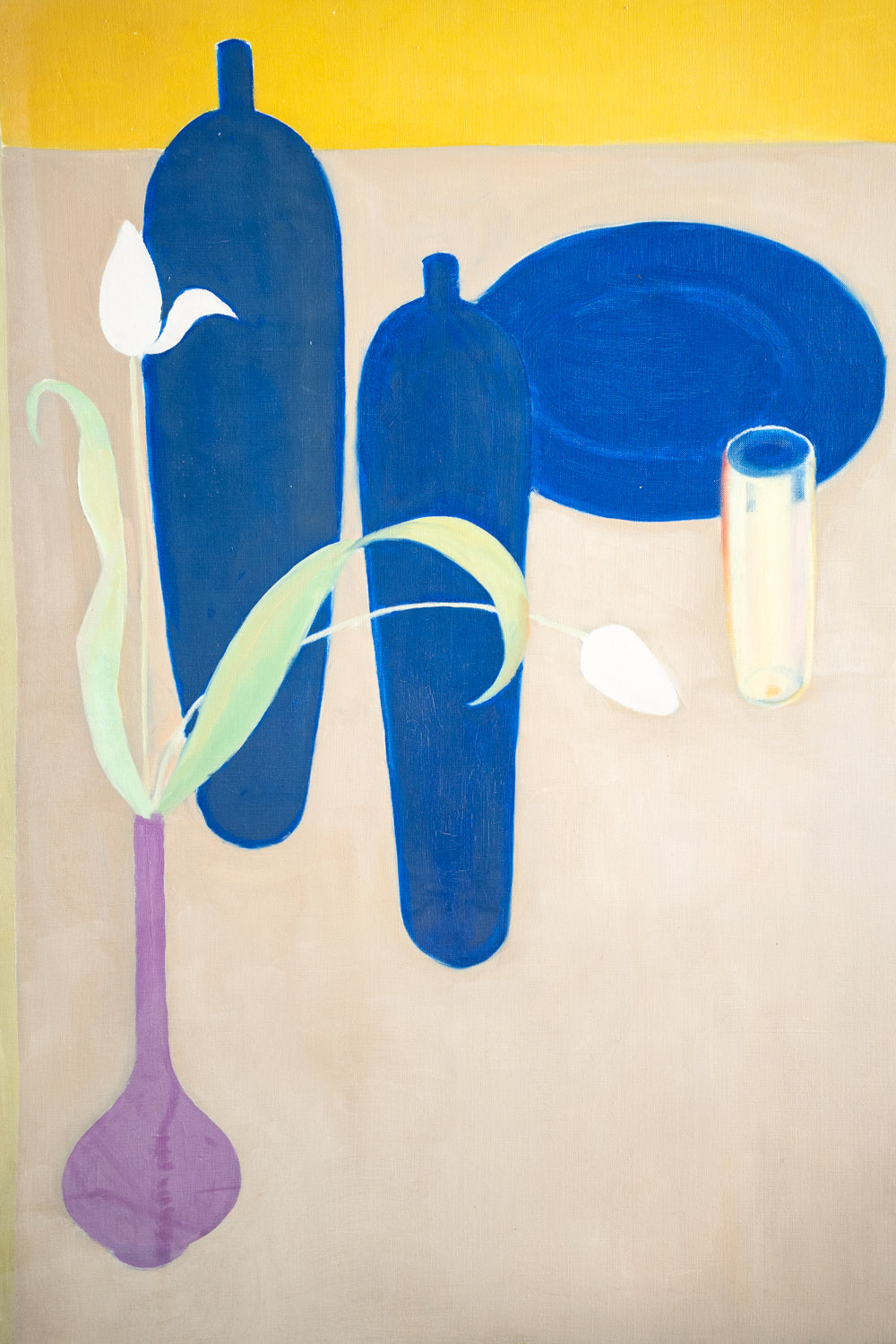 Paire de grandes peintures