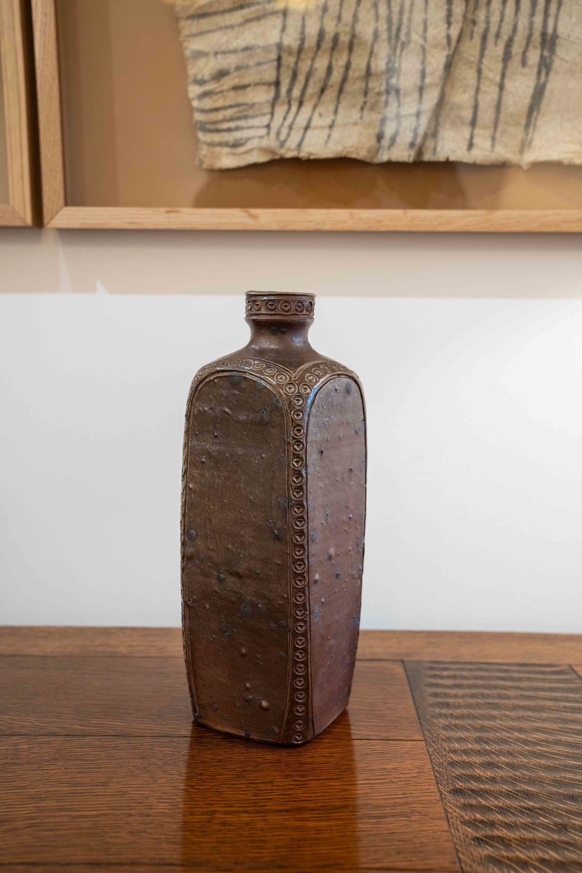 Glazed ceramic vase or bottle
