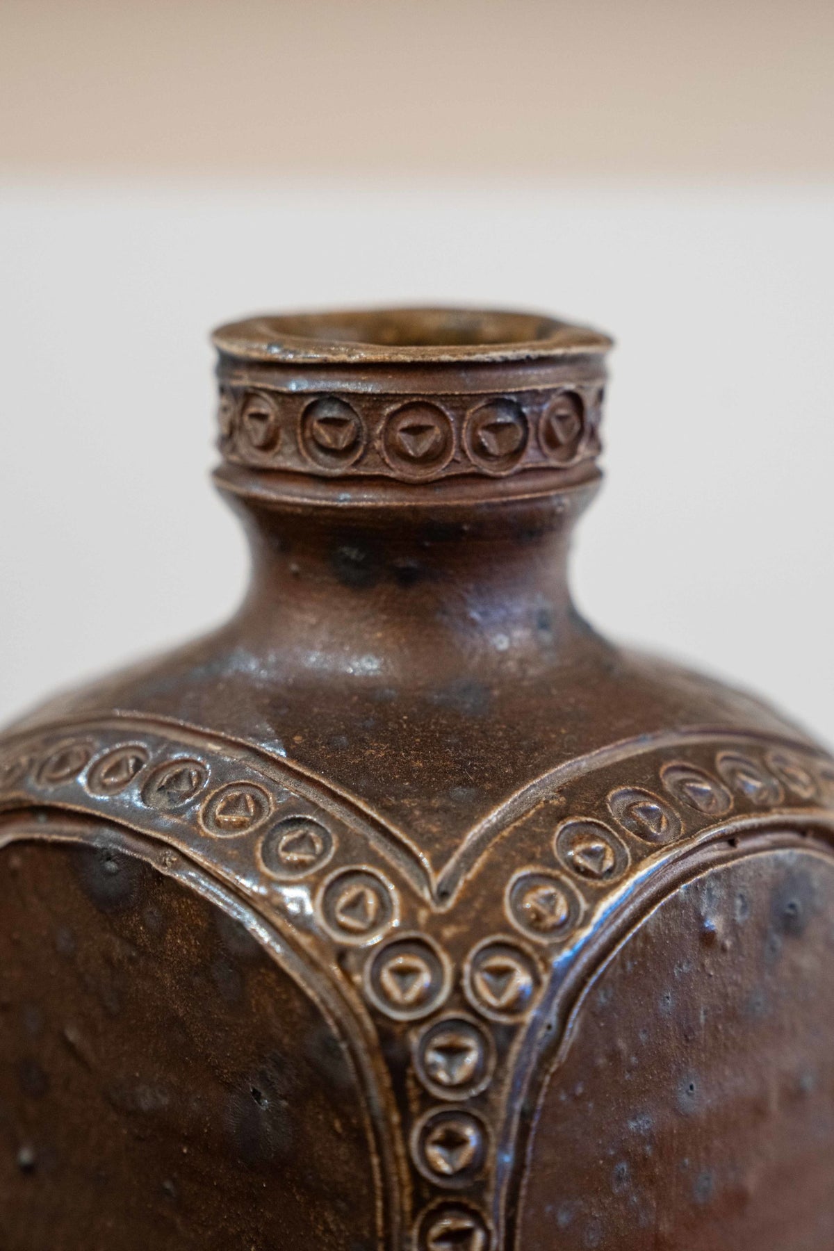 Glazed ceramic vase or bottle