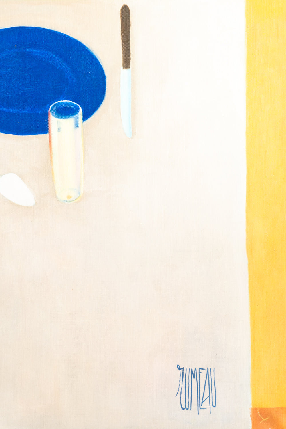 Paire de grandes peintures