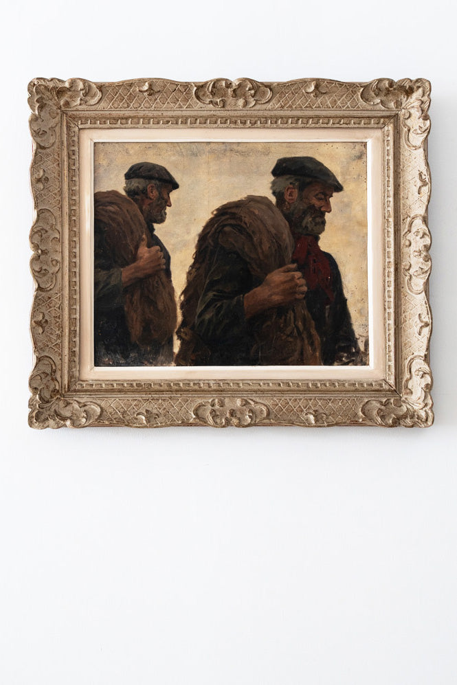 Oil on canvas "Fisherman"
