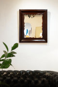 Grand miroir en acajou