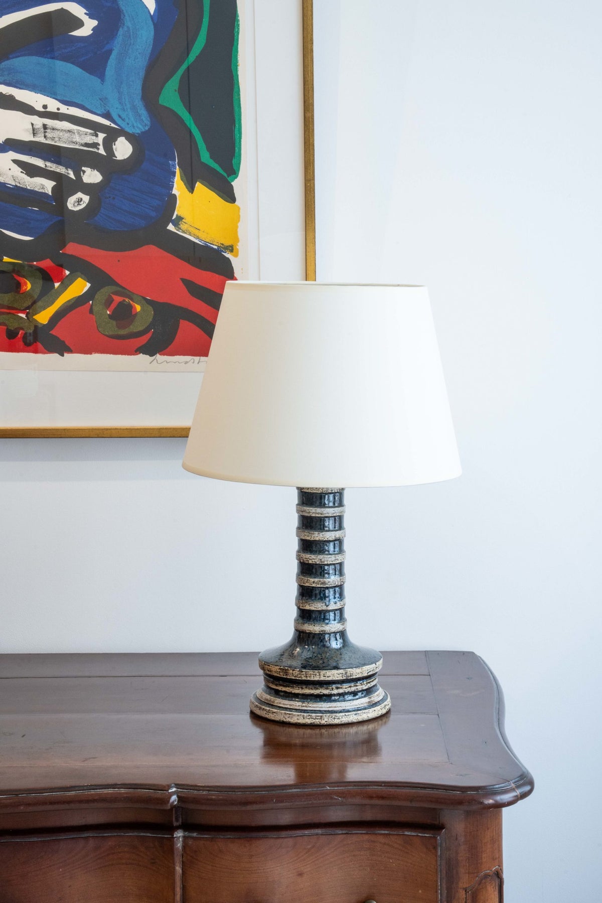 Lampe en céramique émaillée
