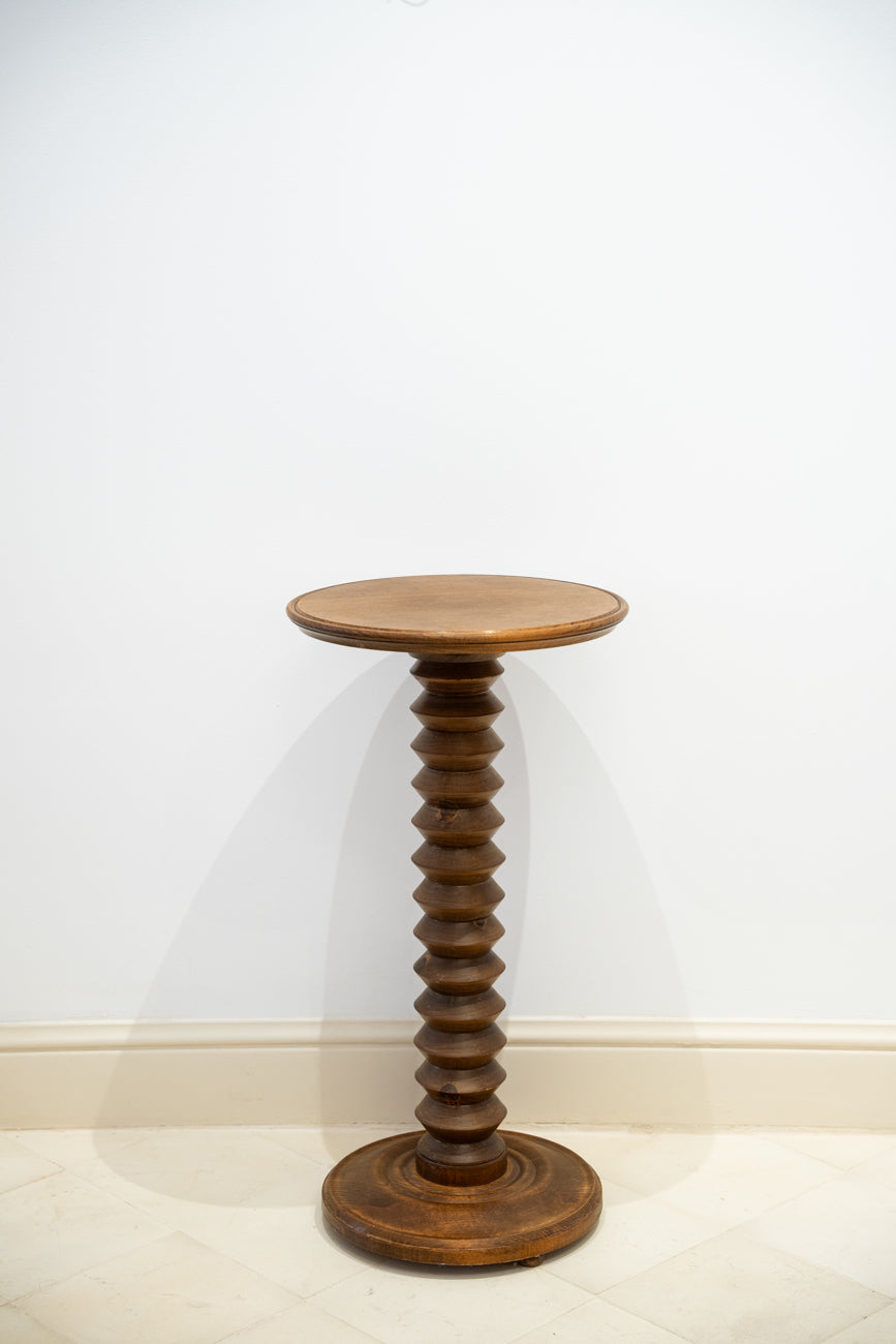 Mesa auxiliar circular de haya