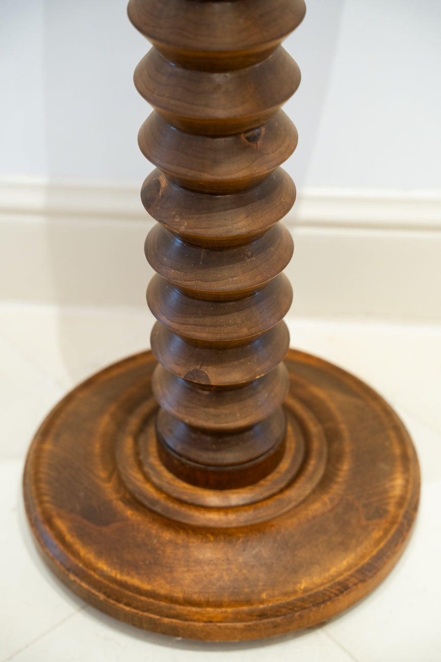 Mesa auxiliar circular de haya