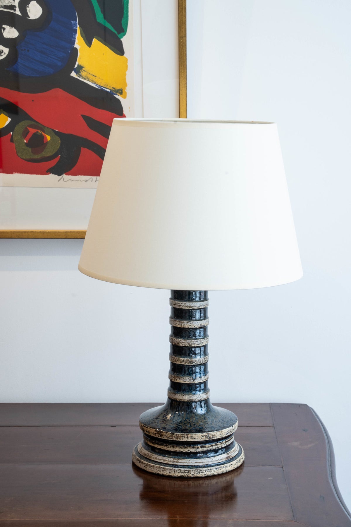 Lampe en céramique émaillée