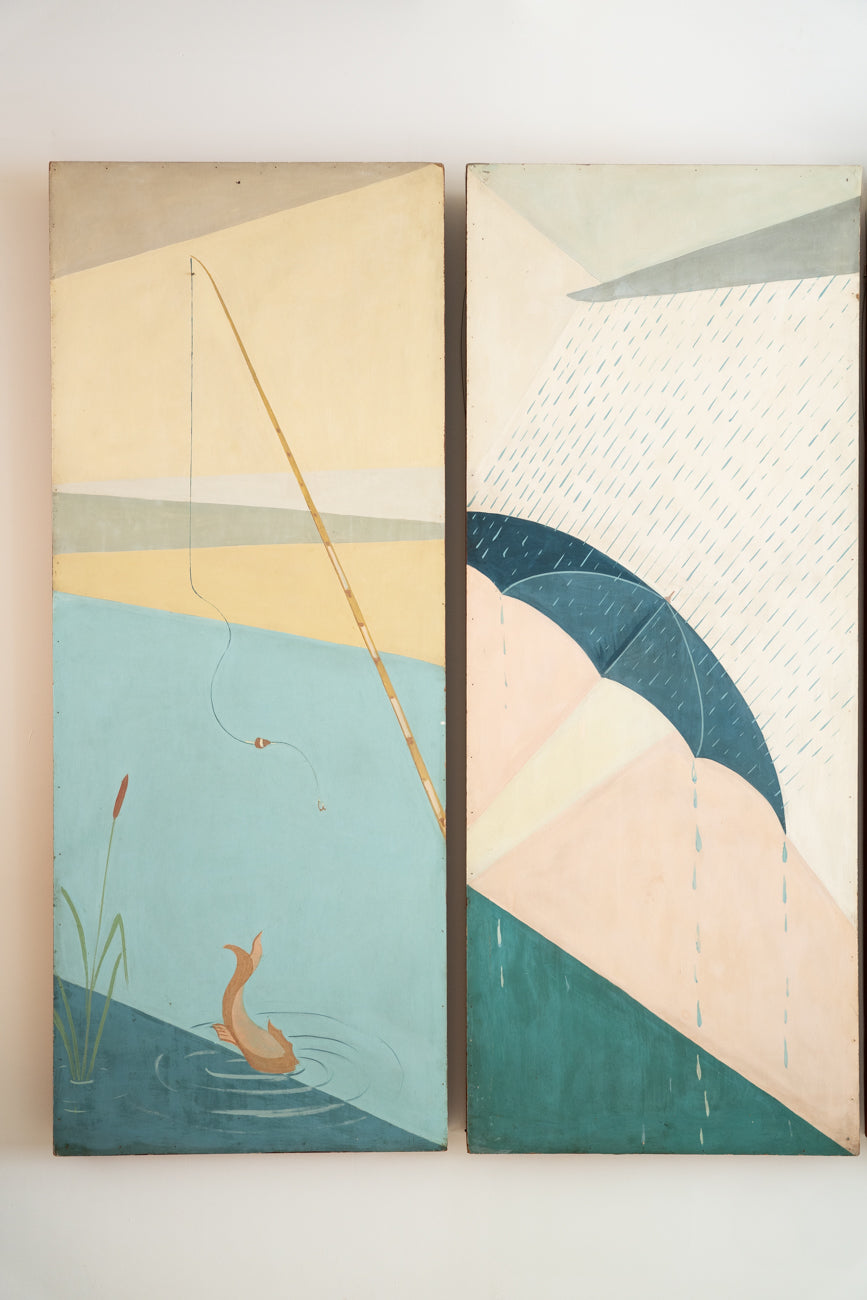 Mural de cuatro paneles