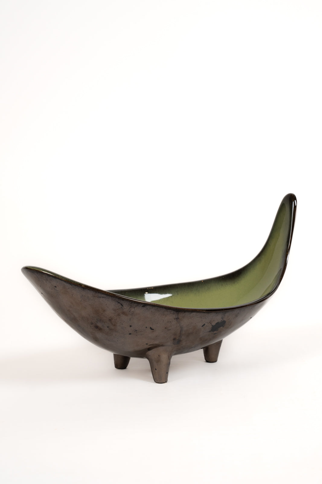 Coupe en céramique émaillée