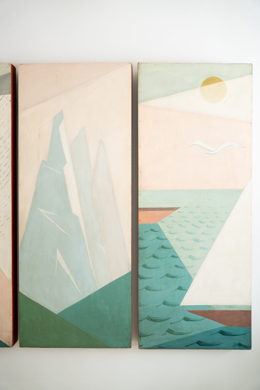Mural de cuatro paneles