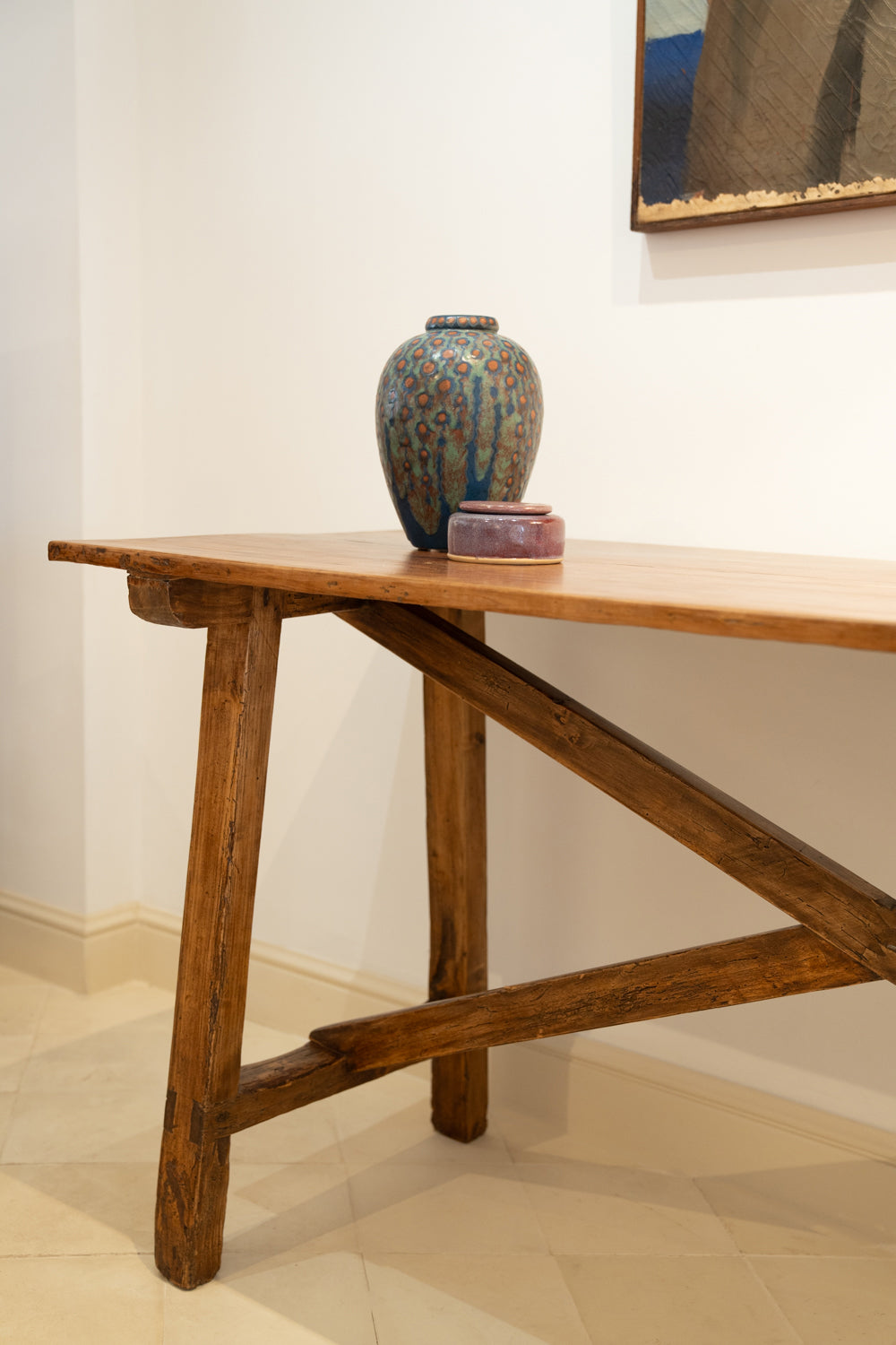 Walnut console