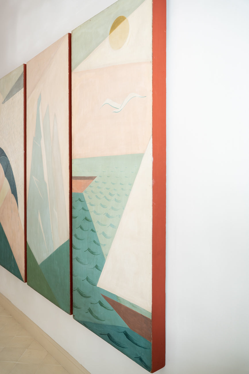 Mural de cuatro paneles