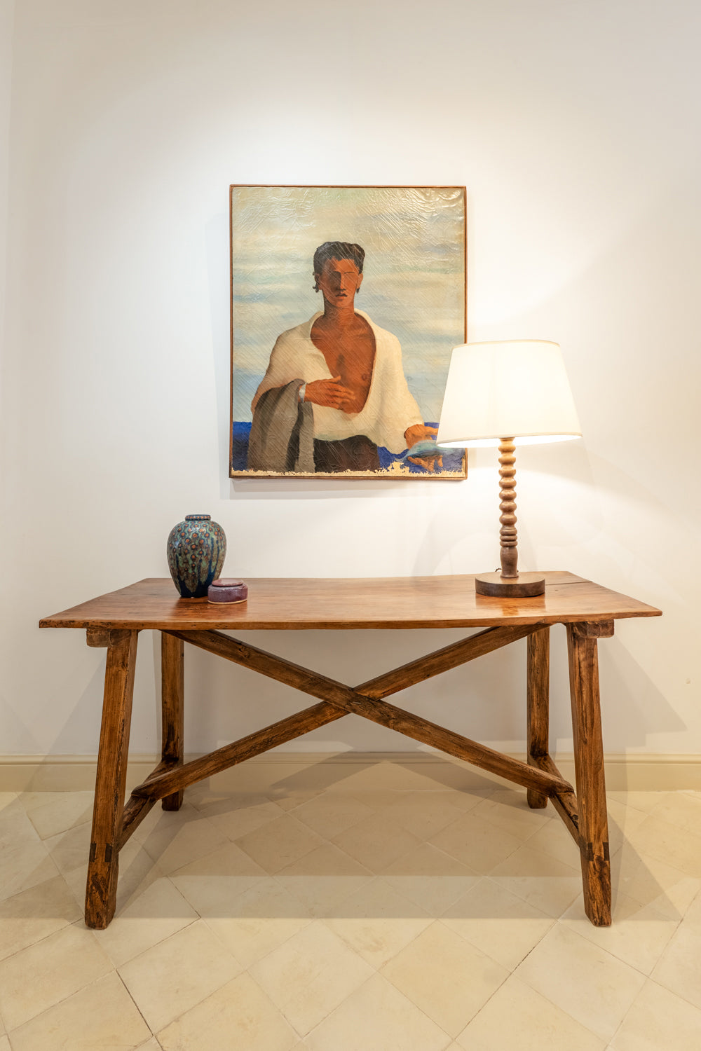 Walnut console