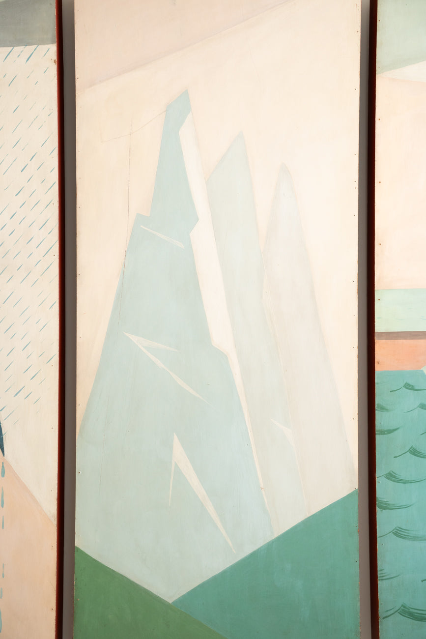 Mural de cuatro paneles