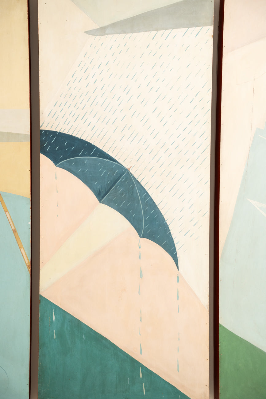 Mural de cuatro paneles