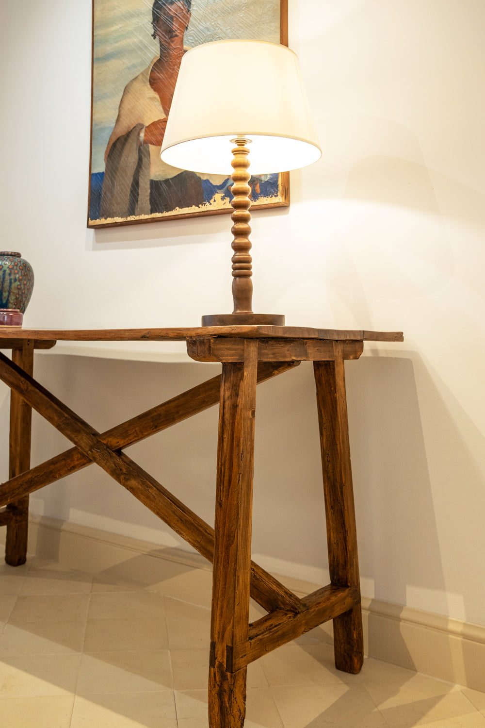 Walnut console