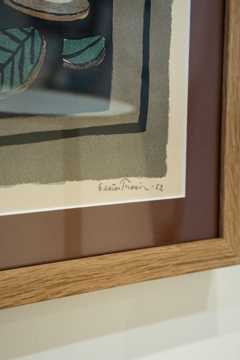 Lithographie aux quatre oiseaux