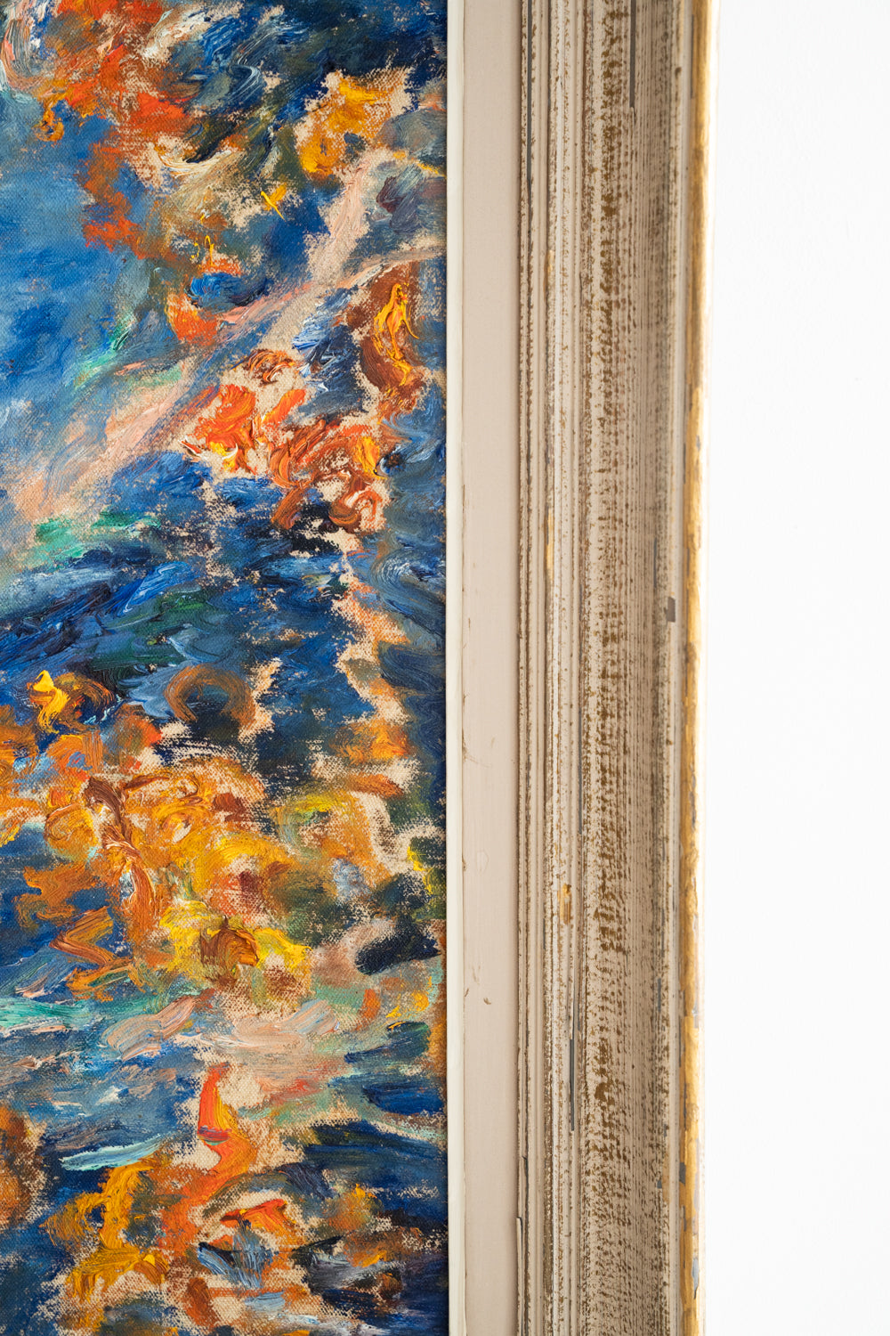 Huile sur toile aux poissons qui nagent