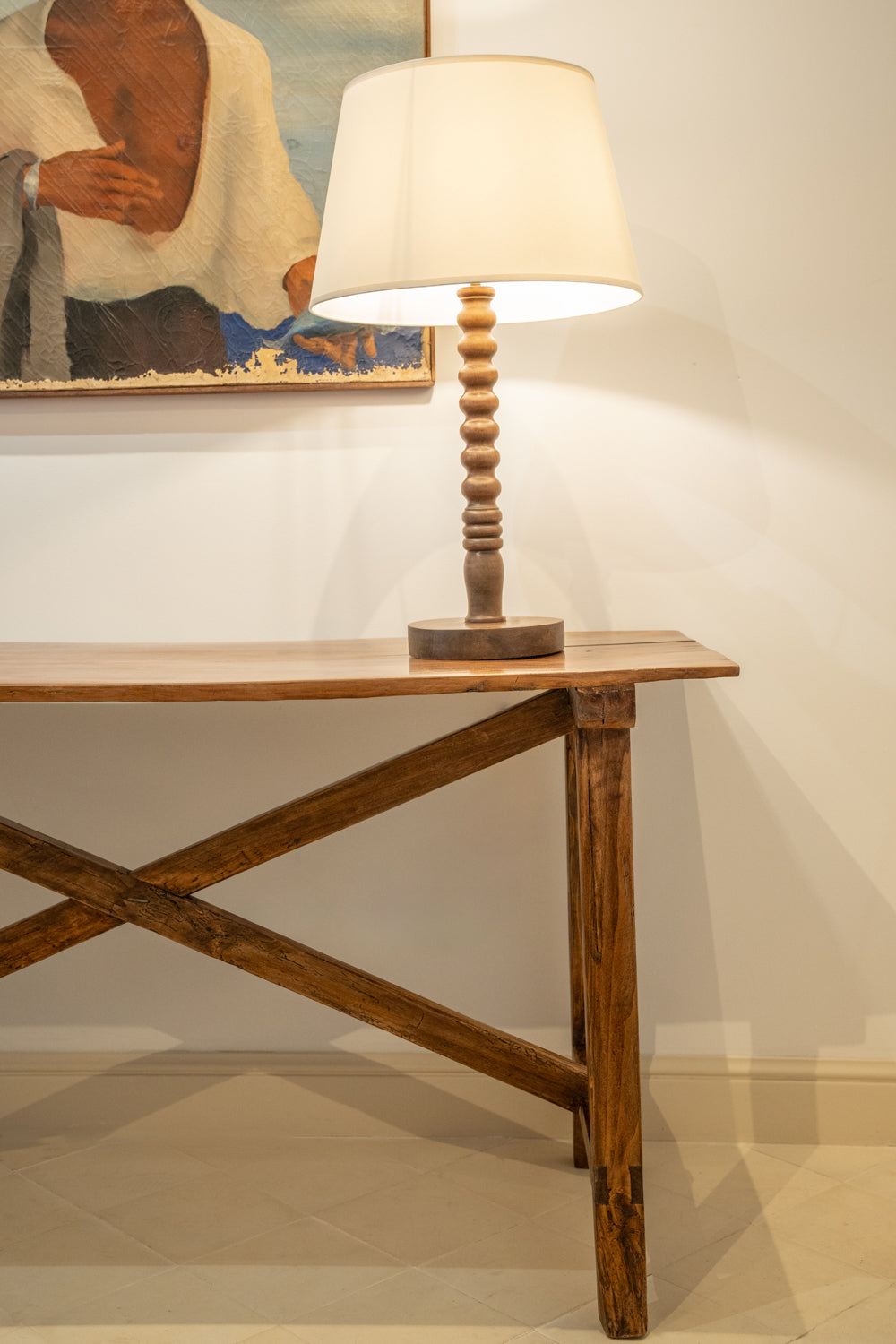 Walnut console