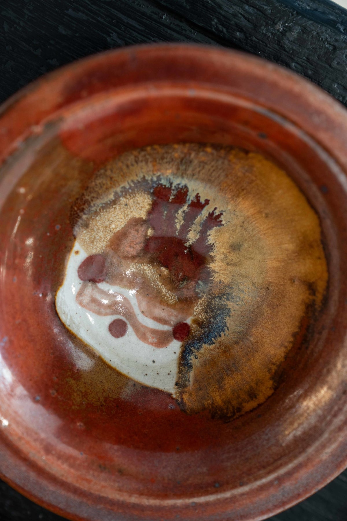 Glazed ceramic cup