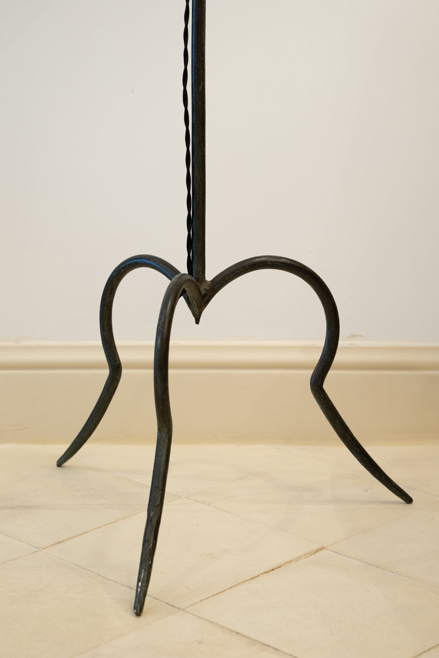 Wrought iron floor lamp