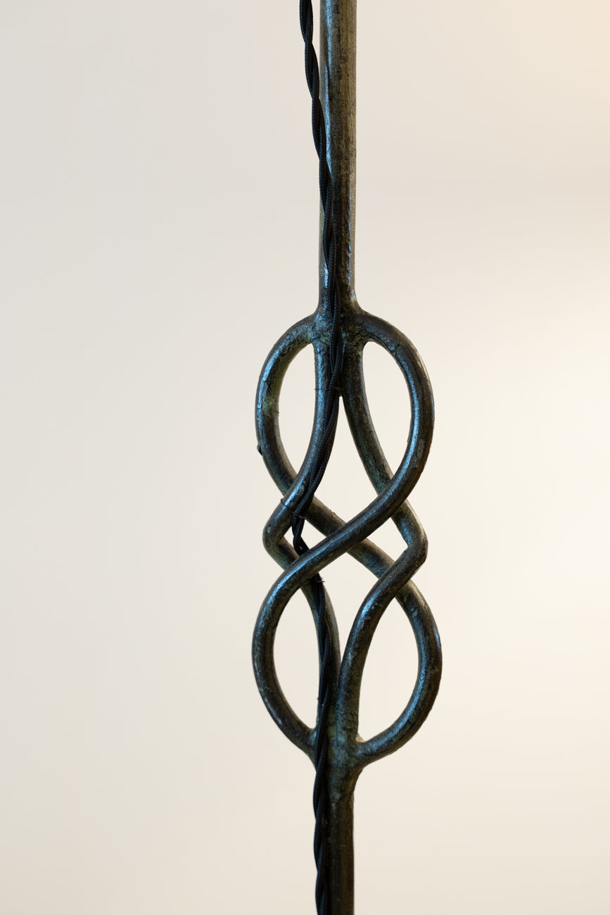 Wrought iron floor lamp