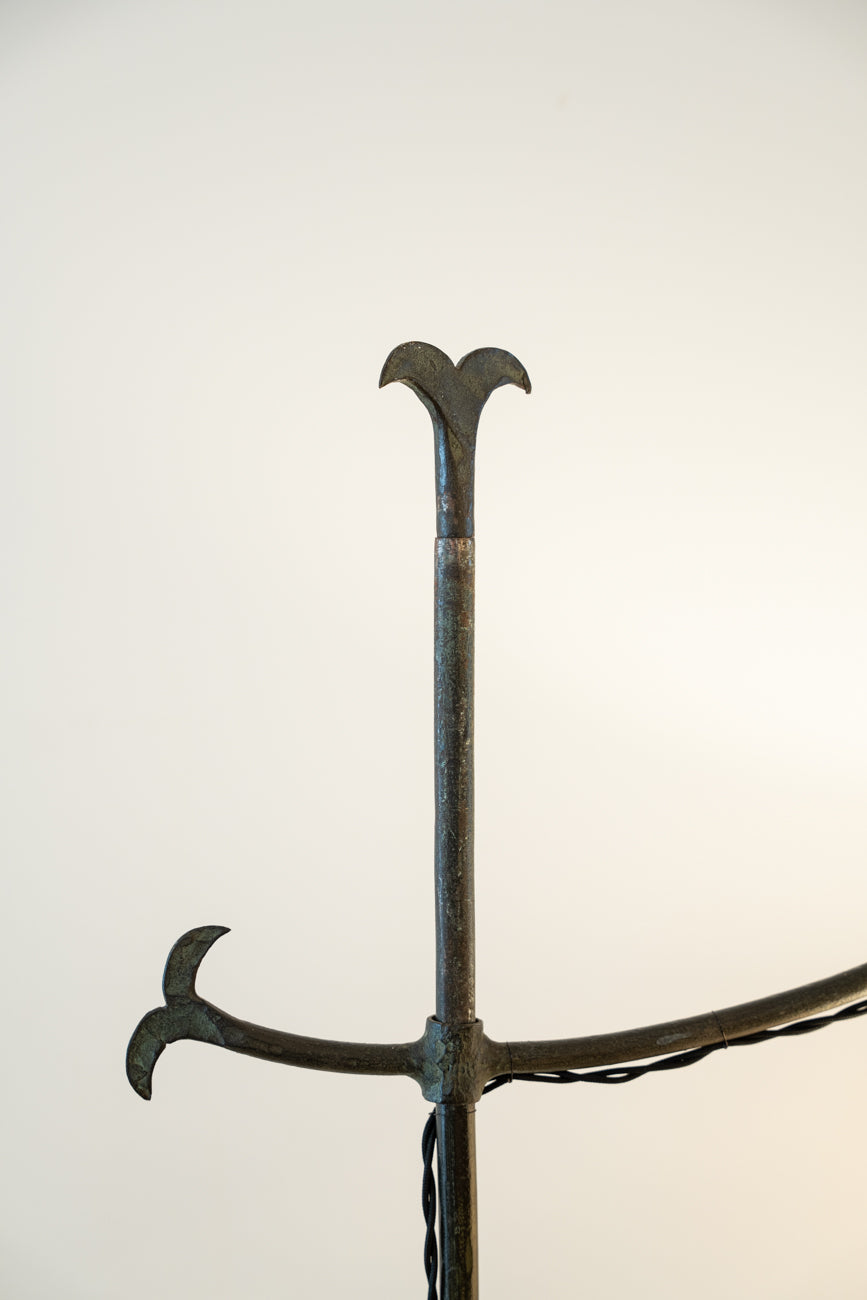 Wrought iron floor lamp
