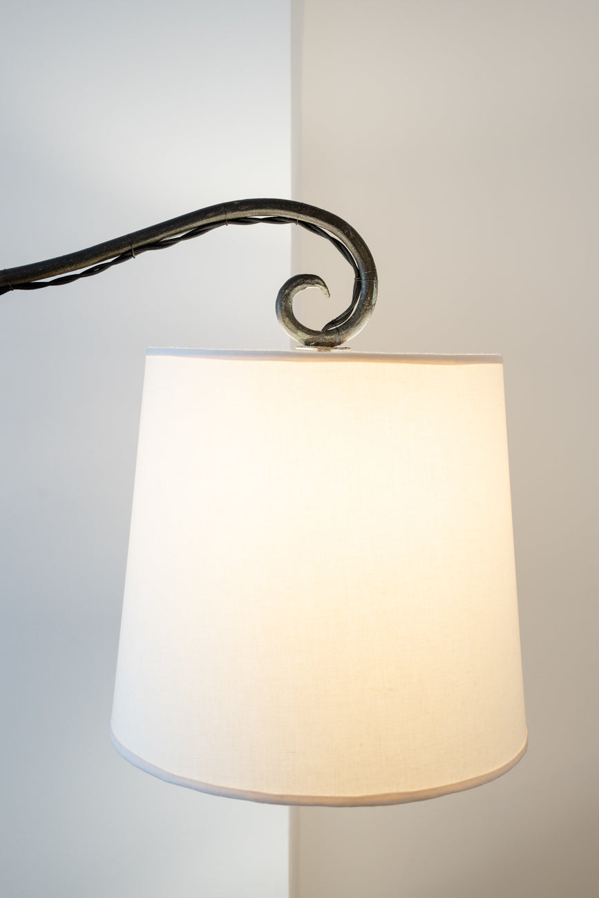 Wrought iron floor lamp