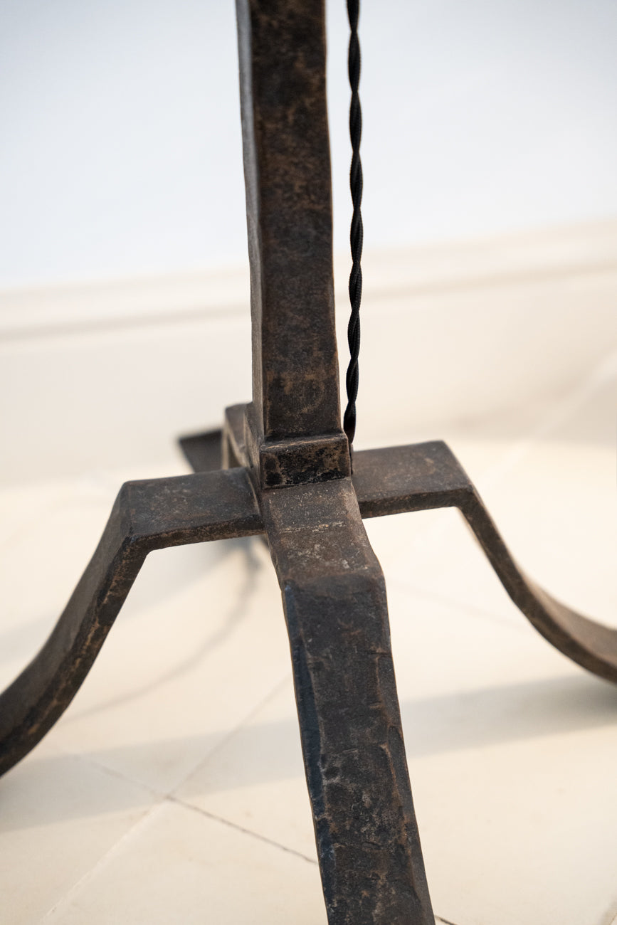 Wrought iron floor lamp
