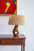 Lampe à poser en olivier